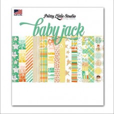 Набор односторонней матовой бумаги Baby Jack, 200х200 мм., 14 листов, Pretty Little Studio, BU001340