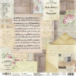 Лист Душа, односторонняя бумага, коллекция Дыхание весны, Mona Design, BU001697
