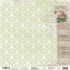 Лист Очарование, односторонняя бумага, коллекция Дыхание весны, Mona Design, BU001698