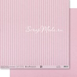 Бумага двусторонняя Розовая базовая полоска, размер 30,5х32 см, 180 г/м, Арт Узор, BU002154