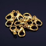 Застежка крючок, размер 12х6 мм, жёлтое золото, цена за 1 шт., IN000445
