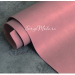 Переплётный кожзам матовый II, цвет: Пепельно-розовый, отрез размером 33х70 см, тонкий, KZ000596