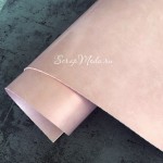 Переплётный кожзам Глянец, перламутровый, цвет Светло-Розовый, отрез размером 33х70 см, тонкий, KZ000628