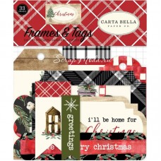 Высечки Christmas Frames&Tags, матовые. (33 шт.) Carta Bella. LI000296
