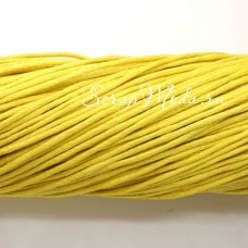 Вощеный шнур, толщина 1 мм., Желтый, цена за 1 метр, SN000002