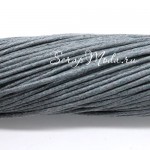 Вощёный шнур, толщина 1 мм., Серый., цена за 1 метр, SN000008