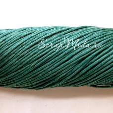 Вощёный шнур Елочная зелень, толщина 1 мм., цена за 1 метр, SN000138