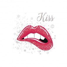 Термонаклейка для декорирования текстильных изделий New year's kiss, размер 15х15 см АртУзор, TN000300