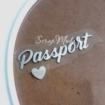 Надпись из термотрансфера Паспорт+сердечко, пленка зеркальное серебро, размер общий 60х18мм., TN000369