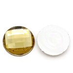 Стразы, граненая круглая, Золото, 20 мм., цена за 3 шт., UC002474
