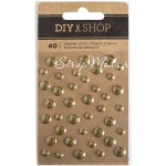 Набор дотс коллекции DIY Shop 3, набор дотсов с золотым глиттером, American Crafts UC002915