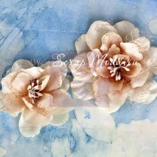Цветы Кремовые, бумажные, Odette Almond Collection,  Prima Marketing, UC003005