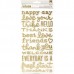 Стикеры стикеров-фраз, золотые стикеры из фоамирана , в наборе 120 элементов, 2 листа, American Craft, VT000939