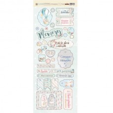 Набор чипборда-высечки "Нежный возраст", 35 элементов, тонкий картон, Fleur design. VT001059